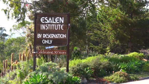 Esalen Institute i Big Sur — Stockvideo