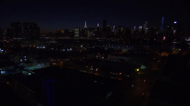 New York avec la skyline de Manhattan — Video