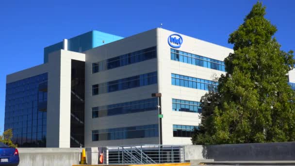 Sede de Intel en Silicon Valley — Vídeo de stock