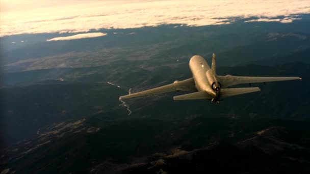 Fuerza Aérea de EE.UU. KC-10 en vuelo — Vídeo de stock