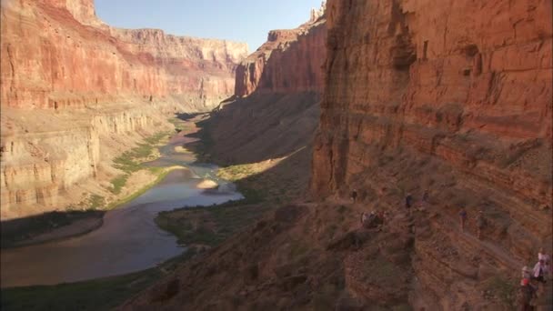 Antiguas ruinas nabateas de Petra — Vídeo de stock