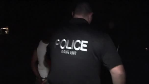 Polis tutuklamalar yapar — Stok video