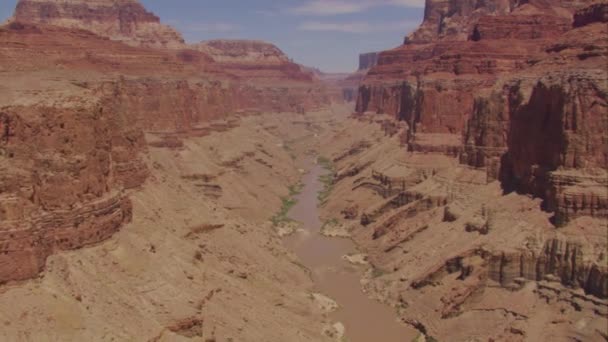 Colorado rivier in de grand canyon — Stockvideo