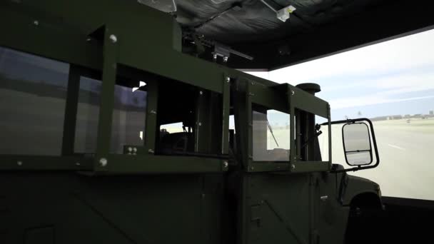 США і французьких військ практикувати водіння — стокове відео