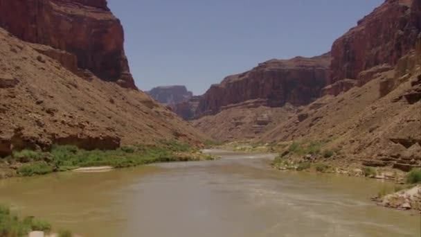 Der Colorado Fluss im Grand Canyon — Stockvideo