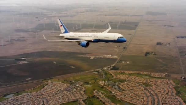 Força Aérea dos EUA em voo — Vídeo de Stock