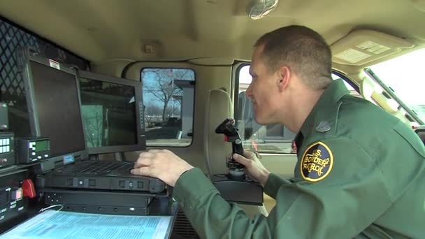 Mobile, truck mounted surveillance systems — Stock Video