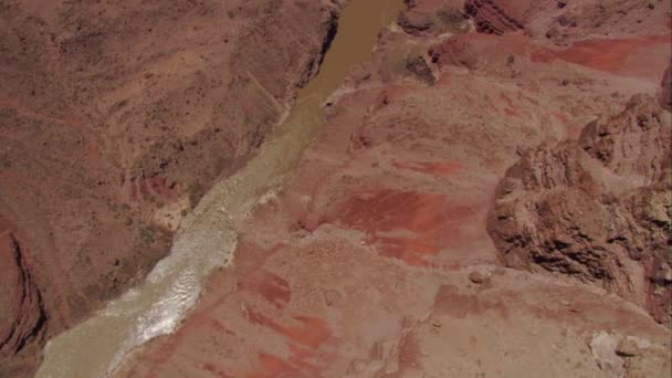 De colorado rivier in de grand canyon — Stockvideo