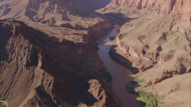 Река Колорадо в Гранд-Каньоне — стоковое видео