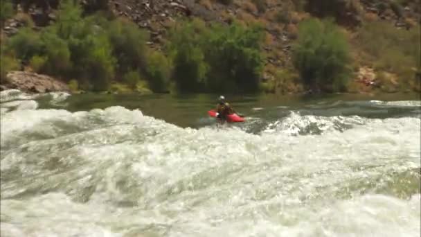 Le travi invernali navigano nel Grand Canyon — Video Stock