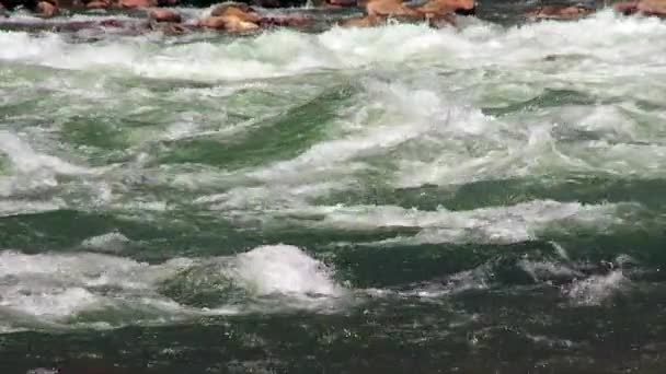 Белая вода на реке Колорадо — стоковое видео