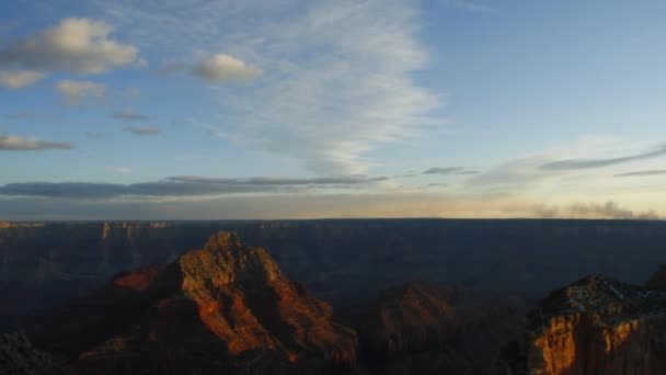 Grand Canyon with clouds — Stock Video