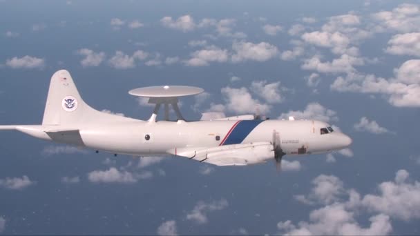 Protección Fronteriza utilizar aviones de vigilancia — Vídeo de stock