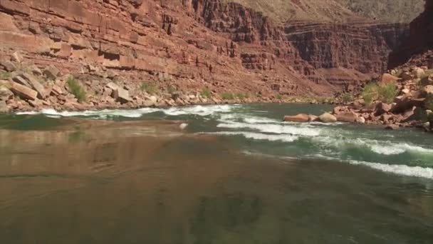 Water rafting on the Colorado River — Stock Video