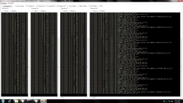 Cantidad masiva de datos analizados — Vídeo de stock