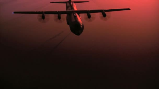 US Air Force C-130j repülés — Stock videók