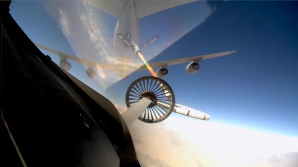 Кабіна винищувача літака — стокове відео