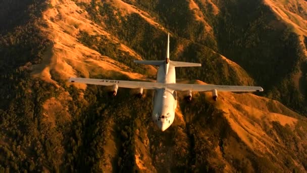 US Air Force C-130j repülés — Stock videók