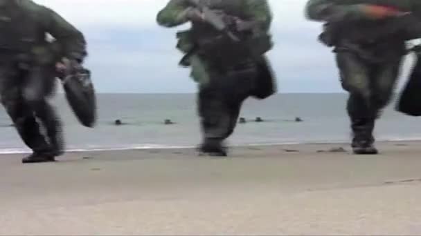 Силы морской пехоты — стоковое видео