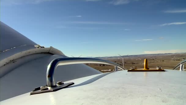 Rüzgar Türbini closeup — Stok video