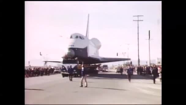 NASA space shuttle Enterprise wordt getest — Stockvideo