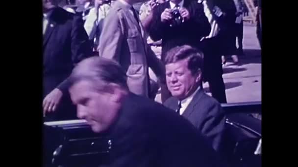 ジョン F ケネディ大統領はマーシャル宇宙飛行センター ツアーします。 — ストック動画