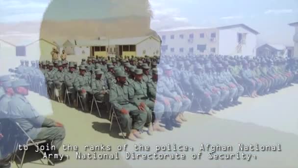 Afghanische Sicherheitskräfte — Stockvideo