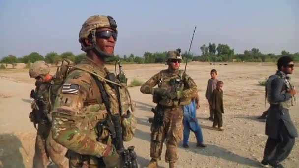 Patrol Marines w prowincji Nangarhar — Wideo stockowe