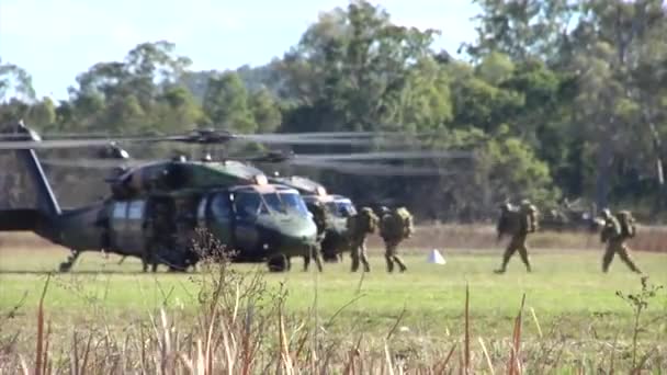 Forças do exército australiano — Vídeo de Stock