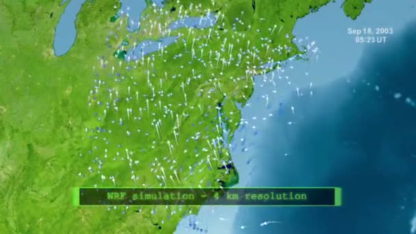 Mapa animado da terra — Vídeo de Stock