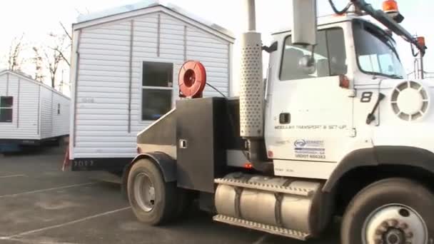 FEMA zapewnia tymczasowe domy — Wideo stockowe
