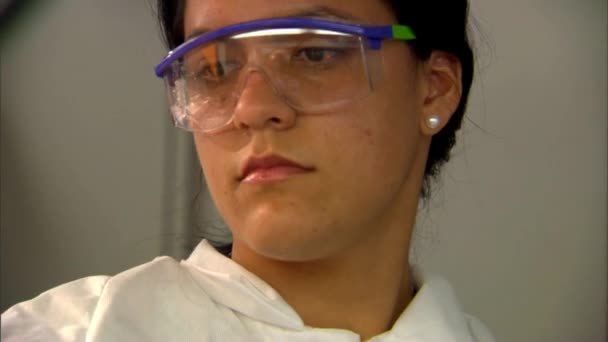 Scientist perform laboratory tests — Stock Video