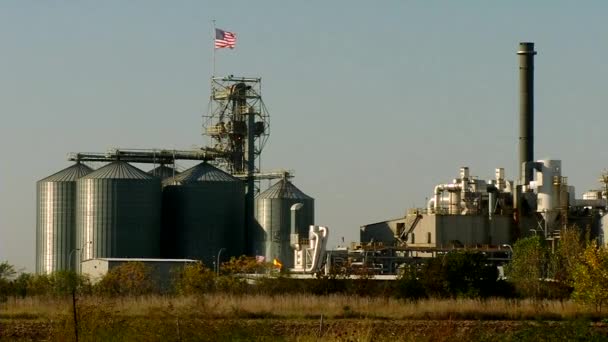 An ethanol refinery plant — Stock Video