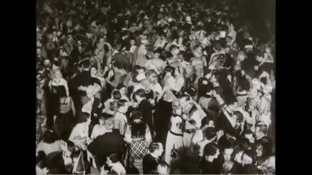 Feste di Capodanno per il 1933 a Chicago — Video Stock