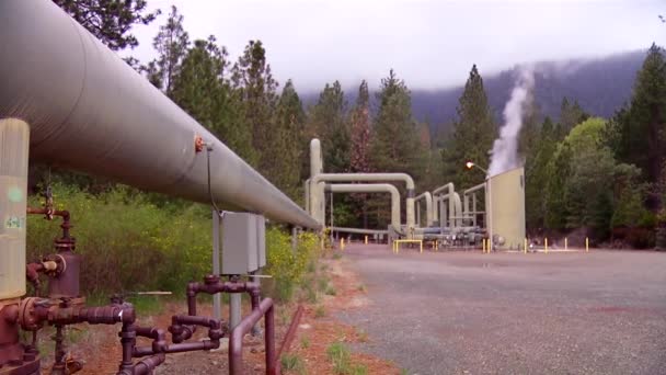 Elektrownia geotermalna — Wideo stockowe