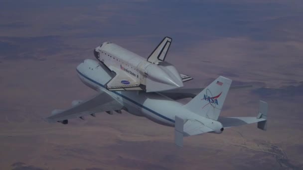 Viaje del transbordador espacial Enterprise — Vídeo de stock