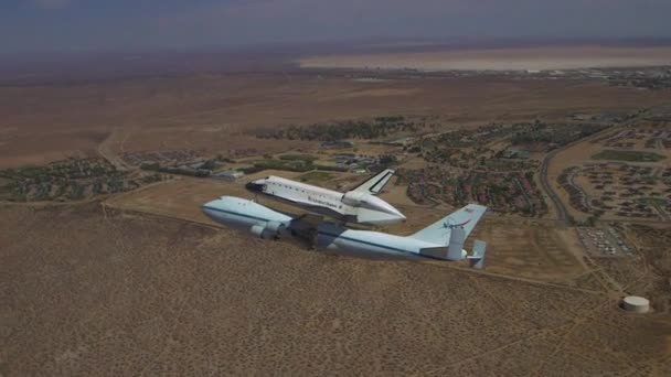 Reise des Space-Shuttle-Unternehmens — Stockvideo