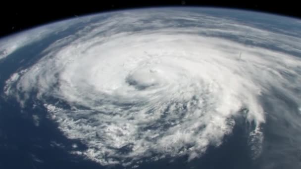 Terra do espaço, incluindo tempestade — Vídeo de Stock