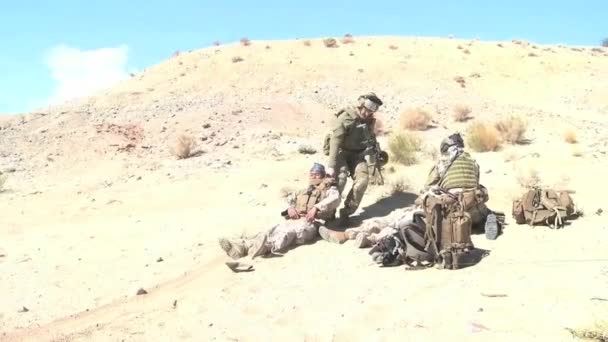 国民警卫队练习一场战争 — 图库视频影像