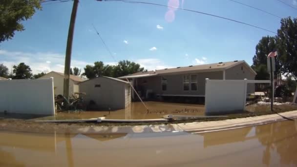 Limpeza começa após tempestades — Vídeo de Stock