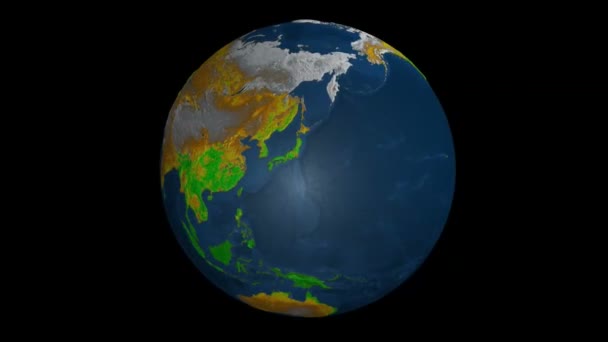 Globe filant de l'espace — Video