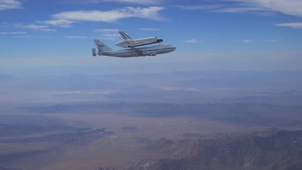 Reis van Space Shuttle Enterprise — Stockvideo