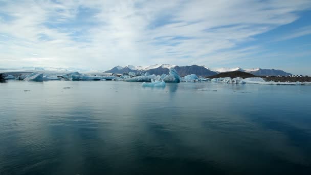 Ledovec v vnitrozemí Islandu — Stock video