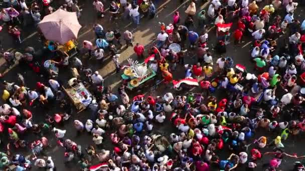 Manifestantes no Cairo, Egito — Vídeo de Stock