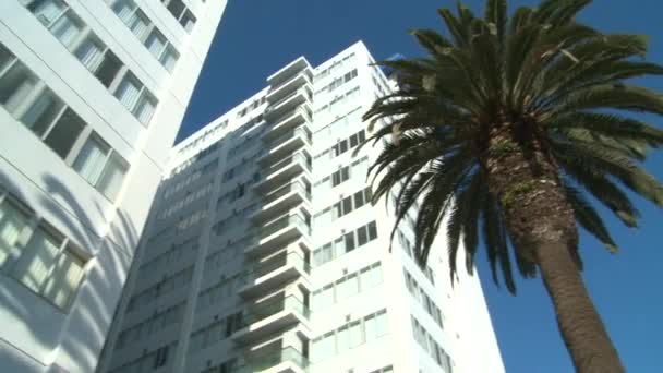 Edificio de apartamentos de gran altura — Vídeo de stock