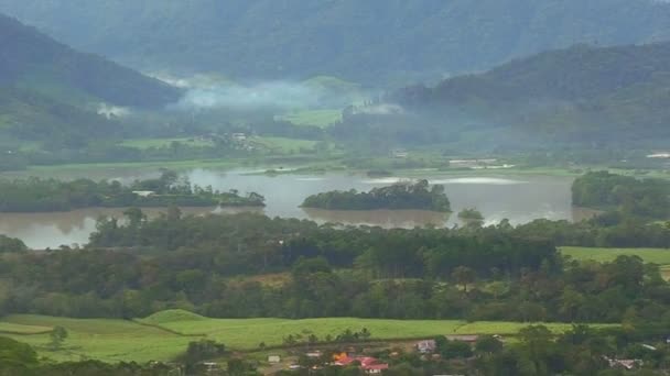 中央アメリカの緑豊かな風景 — ストック動画