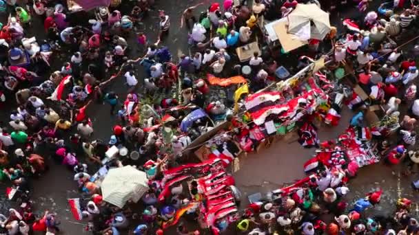 Protestující v Káhiře, Egypt — Stock video