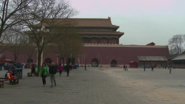 Tiananmen plein in Peking — Stockvideo