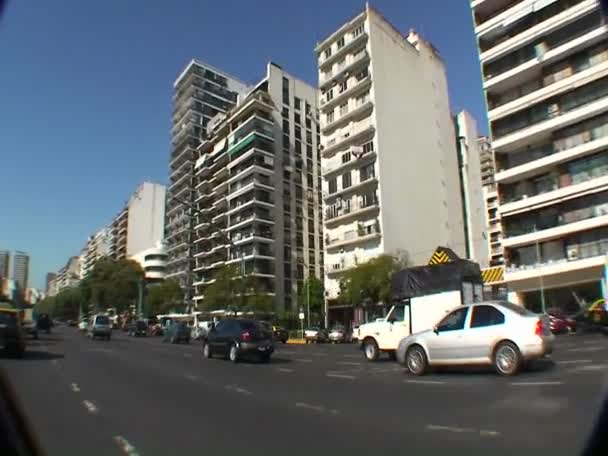 Tráfico argentino desde vehículo — Vídeos de Stock