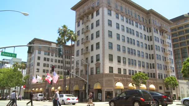 Luxusní hotel Beverly Wilshire — Stock video